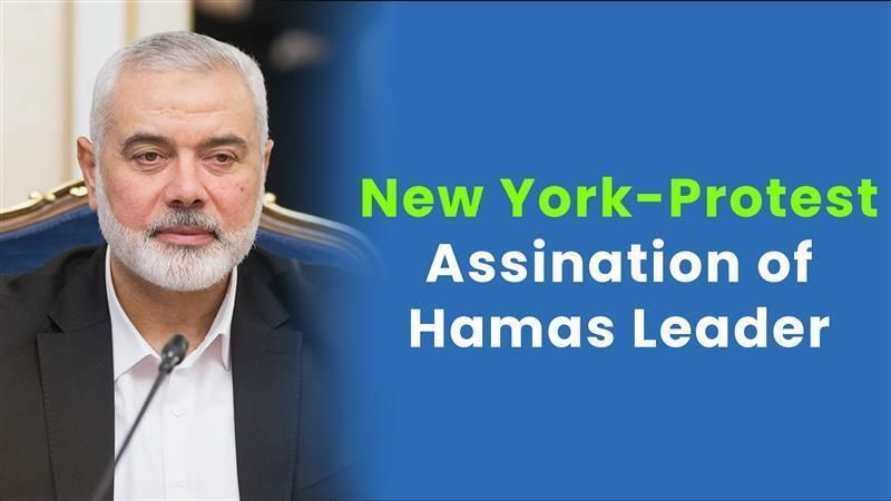 New York-Protest Assination of Hamas Leader